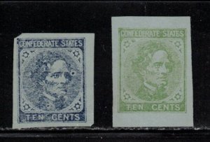 US Confederate States REPRINTS Type A4 Unused