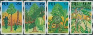 Fiji 1990 SG815-818 Native Timber Trees set MNH