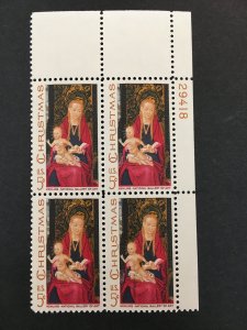 Scott # 1336 Madonna and Child, MNH Plate Block of 4