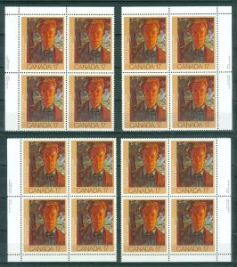 Canada. 1981 Set. 4 Corner Block Margin. Art Frederick Varley. Sc# 888