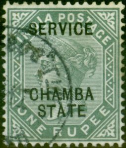 Chamba 1890 1R Slate SG015 Very Fine Used