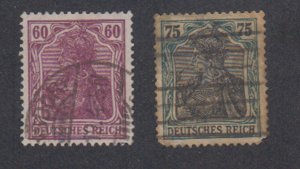 Germany - 1919 - SC 89-90 - Used