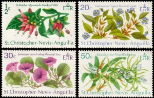 ✔️ SAINT KITTS & NEVIS 1971 - FLORA FLOWERS - SC.  238/241 MNH ** [5CW7]