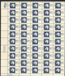 US #1431 Mint Sheet Antarctic Treaty 