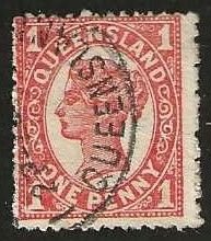 Queensland 131, used.  small sealed tear.  wmk 12.  1907.  (A878)