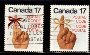 Canada - #815 - 816 Use Postal Code set/2 - Used