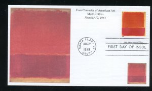 US 3236t American Art - No. 12 UA Mystic cachet FDC