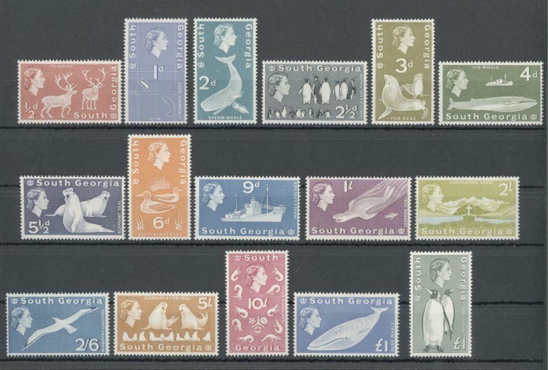 1963 South Georgia - Stanley Gibbons #1-16 - 16 Value Series - MNH**