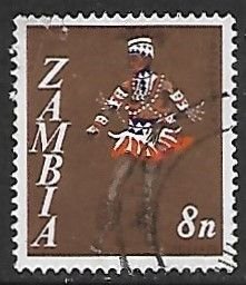 Zambia # 43 - Vimbuza Dancer - used.....{BE13}