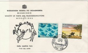 Mogadishu 1975 Ministry of Posts  Universal Postal Union stamps cover ref 21671