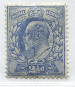 KEVII 1902 2 1/2d DLR pale ultra mint o.g. hinged