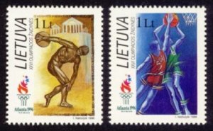 Lithuania Sc# 549-50 MNH Summer Olympic Games 1996 - Atlanta