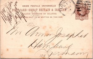 Great Britain 1884 - UPU - Postcard - London - J1733