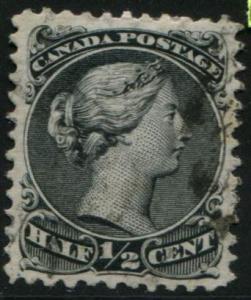 Canada #21  iv  VF Used ** Free shipping **  Spur in scroll