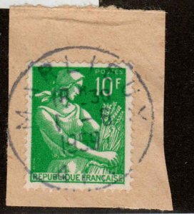 France  #833A, Used, Postmark MARLIEUX, AIN, 1-6-1959