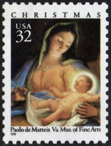 SC#3107 32¢ Madonna & Child Booklet Single (1996) MNH