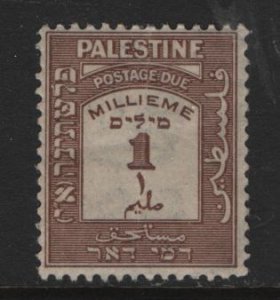 PALESTINE J6 MINT HINGED  POSTAGE DUES 1924