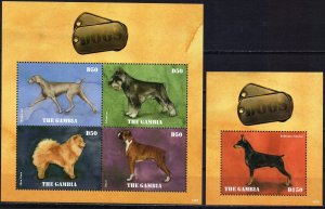 Gambia. 2014. dogs. MNH.
