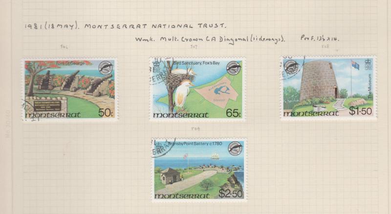 Montserrat Used Stamp Collection