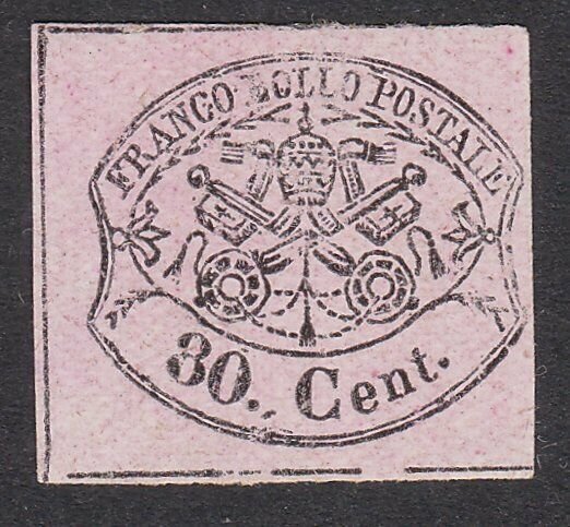 ITALY PAPAL STATES  An old forgery of a classic stamp.......................C204