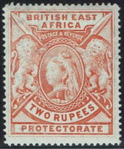 BRITISH EAST AFRICA 1897 QV LIONS 2R