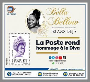 TOGO 2023 MNH Tribute to Bella Bellow S/S #307b