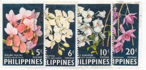 Philippines #850-853 Flowers  (U) CV$1.00