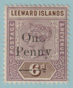 LEEWARD ISLANDS 18  MINT HINGED OG * DEFORMED E VARIETY - VERY FINE! - UVI