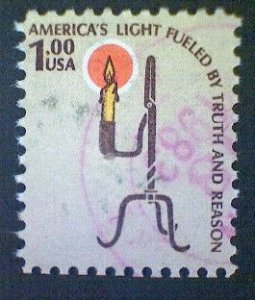 Stamps, United States, Scott #1610, used(o), 1979, Rush Lamp, $1