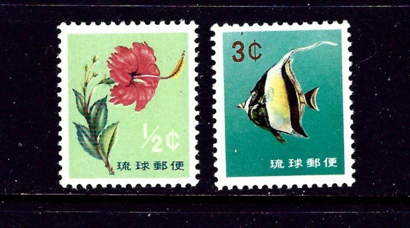 Ryukyu Is 76-77 MNH 1960-61 issues