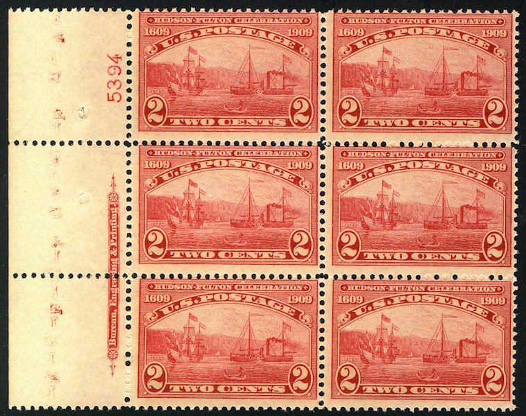 MALACK 372 F/VF OG NH, very fresh plate block, Super Nice! pb2209