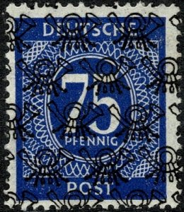 GERMANY ALLIED 1948 75pf.BLUE MINT (NH) Optd. T. A3 SGA102 Wmk.230 P.14 SUPERB