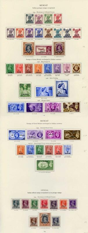 Collection of Muscat KGVI on leaves cat 212 pounds