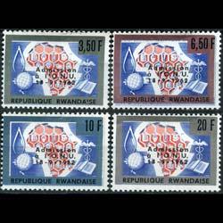 RWANDA 1963 - Scott# 9-12 Into UN Set of 4 NH