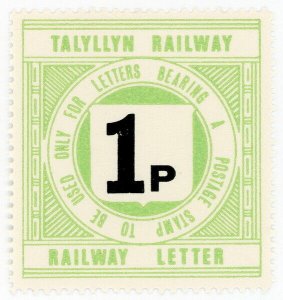 (I.B) Talyllyn Railway : Letter Stamp 1p