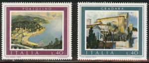Italy Scott 1153-1154 MNH** 1974 tourism set