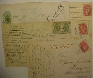 FINLAND 1901 / 1909, 6 DIFF PICTURE POST CARDS