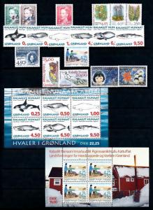 Greenland 1996 Year set  MNH