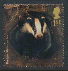 Great Britain  SG2481 SC#2230  Used Woodland Animals Badger see details 