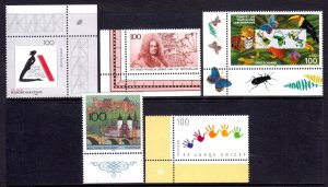 Germany 1996 Mint MNH Accumulation SC 1932,1933,B801,1934,1935