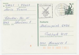 Card / Postmark Germany 1990 Windmill