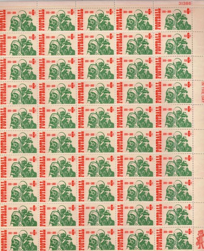 Scott 1382 -  Intercollegiate Football. Sheet Of 50  MNH. OG.   #02 1382