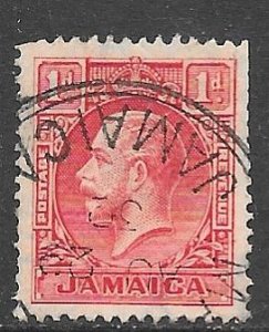 Jamaica 103: 1d George V, used, F-VF