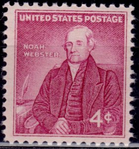 United States, 1958, Noah Webster, 4c, sc#1121, MNH