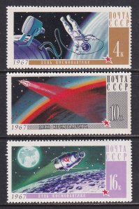 Russia 1967 Sc 3316-8 National Cosmonauts Day  Stamp MNH