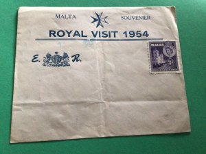 Malta souvenir 1954 stamps cover  A10676