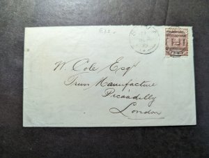 1895 British Fiji Cover Suva to Picadilly London England