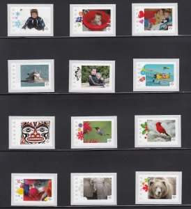 PICTURE POSTAGE = Set of 12 HORIZONTAL Frame Design = MNH Canada 2014 p5-f12h