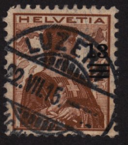 Switzerland 187 Helvetia 1915
