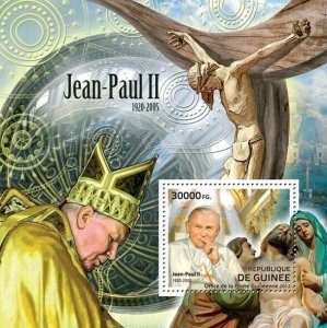 Guinea 2012 - Pope John Paul II (1920-2005). Y&T 1398, Mi 9271/Bl.2106